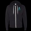 Unisex Heathered French Terry Full-Zip Hooded Sweatshirt Thumbnail