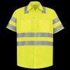 Men's High Visibility Safety Short Sleeve Work Shirt Thumbnail