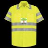 Men's High Visibility Safety Short Sleeve Work Shirt Thumbnail