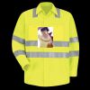Men's High Visibility Safety Long Sleeve Work Shirt Thumbnail