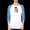 BB453 Poly-Cotton 3/4 Sleeve Raglan Thumbnail