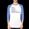 BB453 Poly-Cotton 3/4 Sleeve Raglan Thumbnail