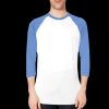 BB453 Poly-Cotton 3/4 Sleeve Raglan Thumbnail