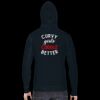 F498 Flex Fleece Drop Shoulder Pull Over Hooded Sweatshirt Thumbnail