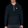 F498 Flex Fleece Drop Shoulder Pull Over Hooded Sweatshirt Thumbnail