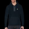 F498 Flex Fleece Drop Shoulder Pull Over Hooded Sweatshirt Thumbnail