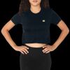 2380 Fine Jersey S/S Cropped T-Shirt Thumbnail